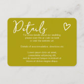 Nichts Extravagant nur Liebe QR Code Groovy Green Begleitkarte (Vorderseite)