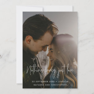 Nichts Extravagant nur Liebe QR Foto Hochzeit Save The Date