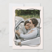 Nichts Extravagant nur Liebe Quirky & Whimsical We Einladung (Rückseite)