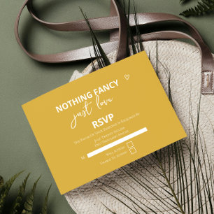 Nichts Extravagant nur Liebe Retro farbenfrohe Hoc RSVP Karte