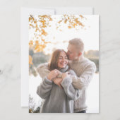 Nichts Extravagant nur Liebe Retro Lässig Hochzeit Einladung (Rückseite)