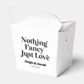 Nichts Extravagant nur Liebe Retro Lässig Hochzeit Geschenkschachtel (Rückseite)