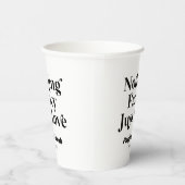 Nichts Extravagant nur Liebe Retro Lässig Hochzeit Pappbecher (Rechts)