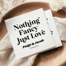 Nichts Extravagant nur Liebe Retro Lässig Hochzeit