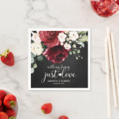 Nichts Extravagant nur Liebe rustikale Chalk Burgu Serviette (Beispiel)