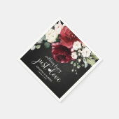 Nichts Extravagant nur Liebe rustikale Chalk Burgu Serviette (Ecke)