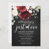 Nichts Extravagant nur Liebe rustikale Hochzeitsei Save The Date (Vorderseite)