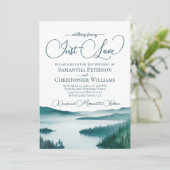 Nichts Extravagant nur Liebe Rustikaler See Tahoe  Einladung (Stehend Vorderseite)