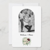 Nichts Extravagant nur Liebe Sage Green FOTO Hochz Einladung (Rückseite)