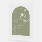 Nichts Extravagant nur Liebe Sage Hochzeit Willkom Acrylschild (Winkel)