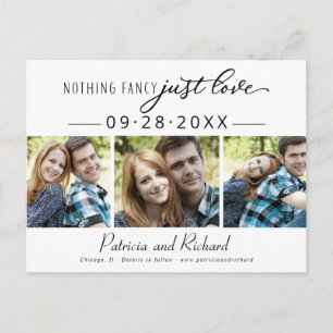 Nichts Extravagant Nur Liebe Save the Date 3 Foto Postkarte