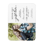 Nichts Extravagant nur Liebe Save the Date Foto Magnet (Vertikal)