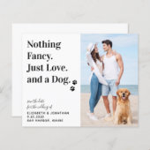 Nichts Extravagant nur Liebe Save the Date Haushal (Vorne/Hinten)