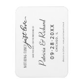 Nichts Extravagant nur Liebe Save the Date Nicht-F Magnet (Vertikal)