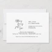 Nichts Extravagant, nur Liebe, Schwarz, Eloption Einladung (Vorderseite)