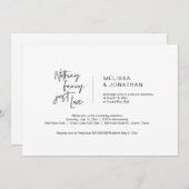 Nichts Extravagant, nur Liebe, Schwarz, Eloption Einladung (Vorne/Hinten)