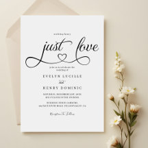 Nichts Extravagant nur Liebe Script Heart Wedding