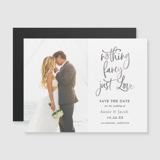 Nichts Extravagant nur Liebe Speichern Sie das Dat Magnetkarte (Vorne/Hinten)