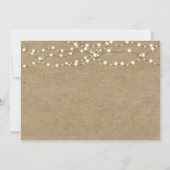 Nichts Extravagant, nur Liebe String Lights Kraftp Einladung (Rückseite)