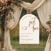 Nichts Extravagant, nur Liebe Terracotta Hochzeit Acrylschild