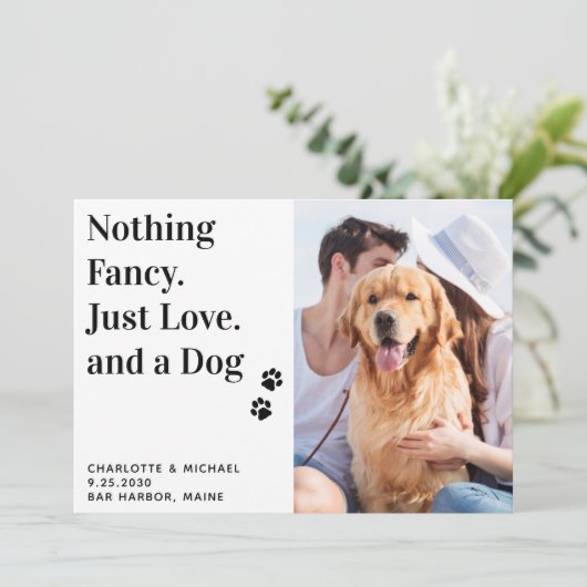 Nichts Extravagant, nur Liebe und eine Hundehe Ankündigung (Stehend Vorderseite)