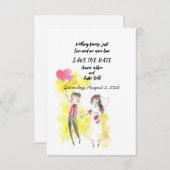 Nichts extravagant nur Liebe und offene Bar Save The Date (Vorne/Hinten)