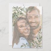 Nichts Extravagant nur Liebe Vellum Eukalyptus Fot Einladung (Vorderseite)