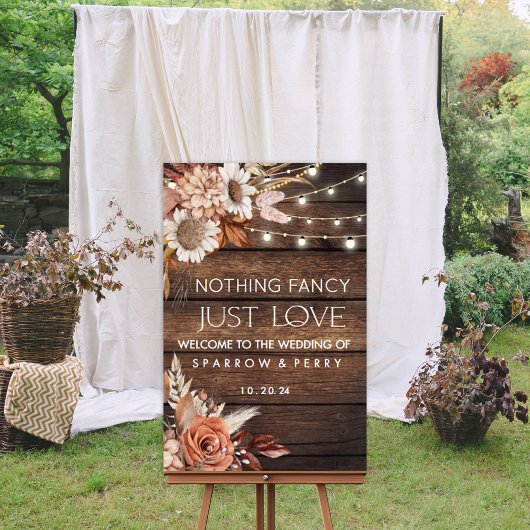 Nichts Extravagant nur Liebe Willkommensunterschri Poster