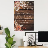 Nichts Extravagant nur Liebe Willkommensunterschri Poster (Heimbüro)