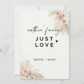 Nichts Extravagant nur Liebe, wir haben das Elopem Einladung (Vorderseite)