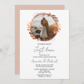 Nichts Extravagant, nur Liebe Wreath Foil Hochzeit Einladung (Vorne/Hinten)