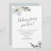 Nichts Extravagant, nur zu Coolen Wasserfarben Flo Einladung (Vorne/Hinten)