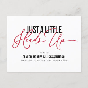 Nichts Extravagant Save the Date Postkarte