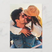 Nichts Extravagante Lässige Dusty Rose Hochzeitsde Begleitkarte (Rückseite)