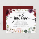 Nichts Extravagantes Budget Hochzeitseinladungen B (Vorne/Hinten)