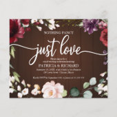 Nichts Extravagantes Budget rustikale Hochzeitsein (Vorderseite)