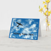 Nichts Extravagantes Flugzeug bekommt gute Karte (Gelbe Blume)