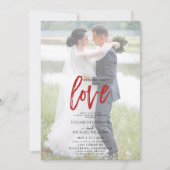 Nichts Extravagantes Lässiges Foto Vellum Wedding Einladung (Vorderseite)