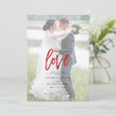 Nichts Extravagantes Lässiges Foto Vellum Wedding Einladung (Stehend Vorderseite)