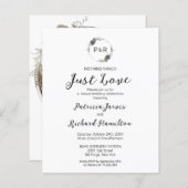 Nichts Extravagantes Mongram Budget Hochzeitseinla (Vorne/Hinten)