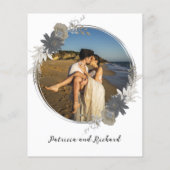 Nichts Extravagantes Mongram Budget Hochzeitseinla (Rückseite)