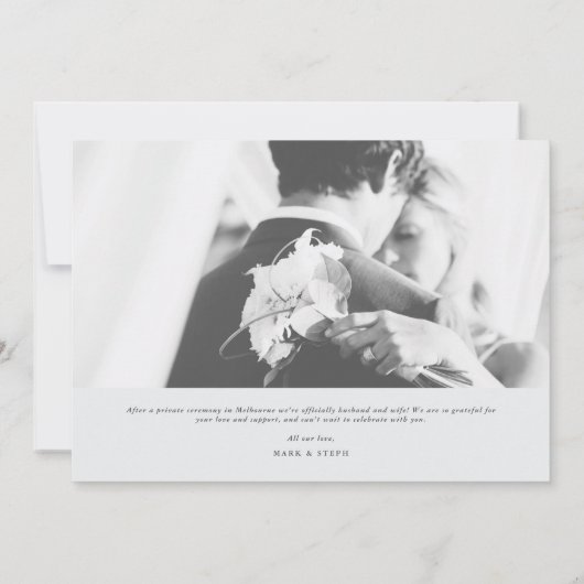 Nichts Extravagantes nur die Ankündigung der Liebe (Rückseite)