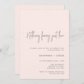 Nichts Extravagantes nur, Liebe zu verschleiern En Einladung (Vorne/Hinten)