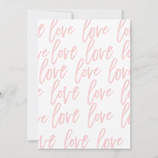 Nichts Extravagantes Rosa Lässiges Vellum Foto Hoc Einladung (Rückseite)