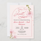 Nichts Fancy, einfach Liebe Hochzeit Einladung (Vorderseite)