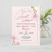 Nichts Fancy, einfach Liebe Hochzeit Einladung (Stehend Vorderseite)