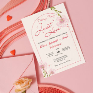 Nichts Fancy, einfach Liebe Hochzeit Einladung