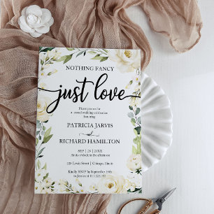 Nichts Fancy Florale Günstige Hochzeitseinladung