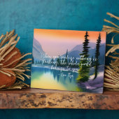 Nichts fehlt an Zen Zitat Friedliche Seenlandschaf Fotoplatte (Seite)