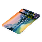 Nichts fehlt an Zen Zitat Friedliche Seenlandschaf Magnet (Linke Seite)